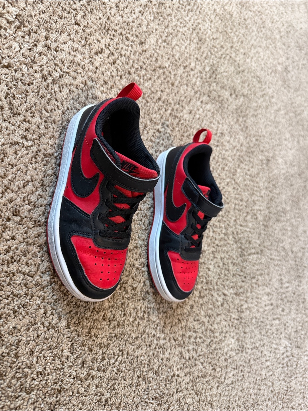 Nike Kids Red and Black Sneakers